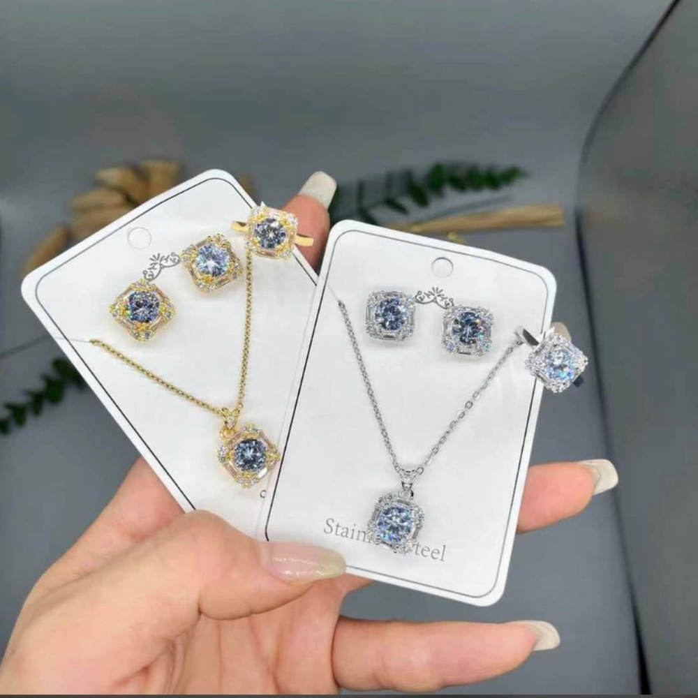 Necklace and earrings